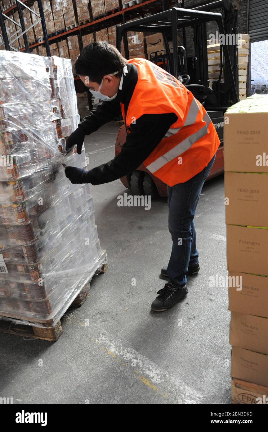 Francia, lille, banca alimentare settentrionale Foto Stock