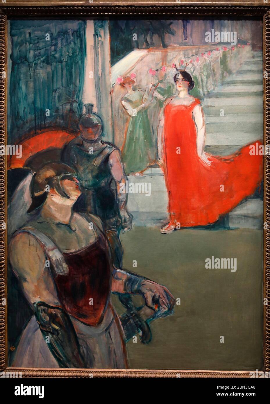 Henri de Toulouse-Lautrec, Messaline scendendo una scala (opera), olio su tela 1900-1901. Foto Stock