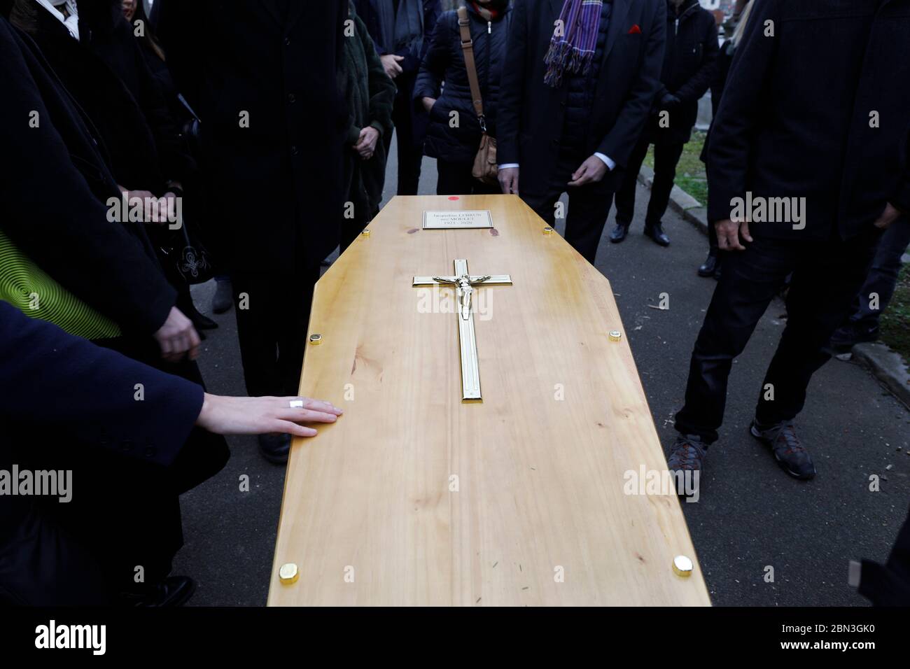 Funerale al cimitero di Montrouge, Francia. Foto Stock
