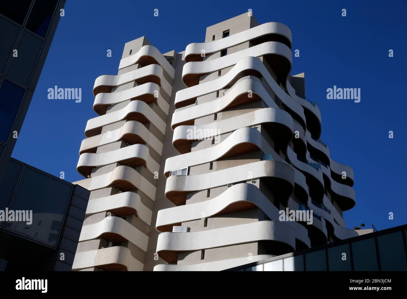 Marina edifici, Casablanca, Marocco Foto Stock