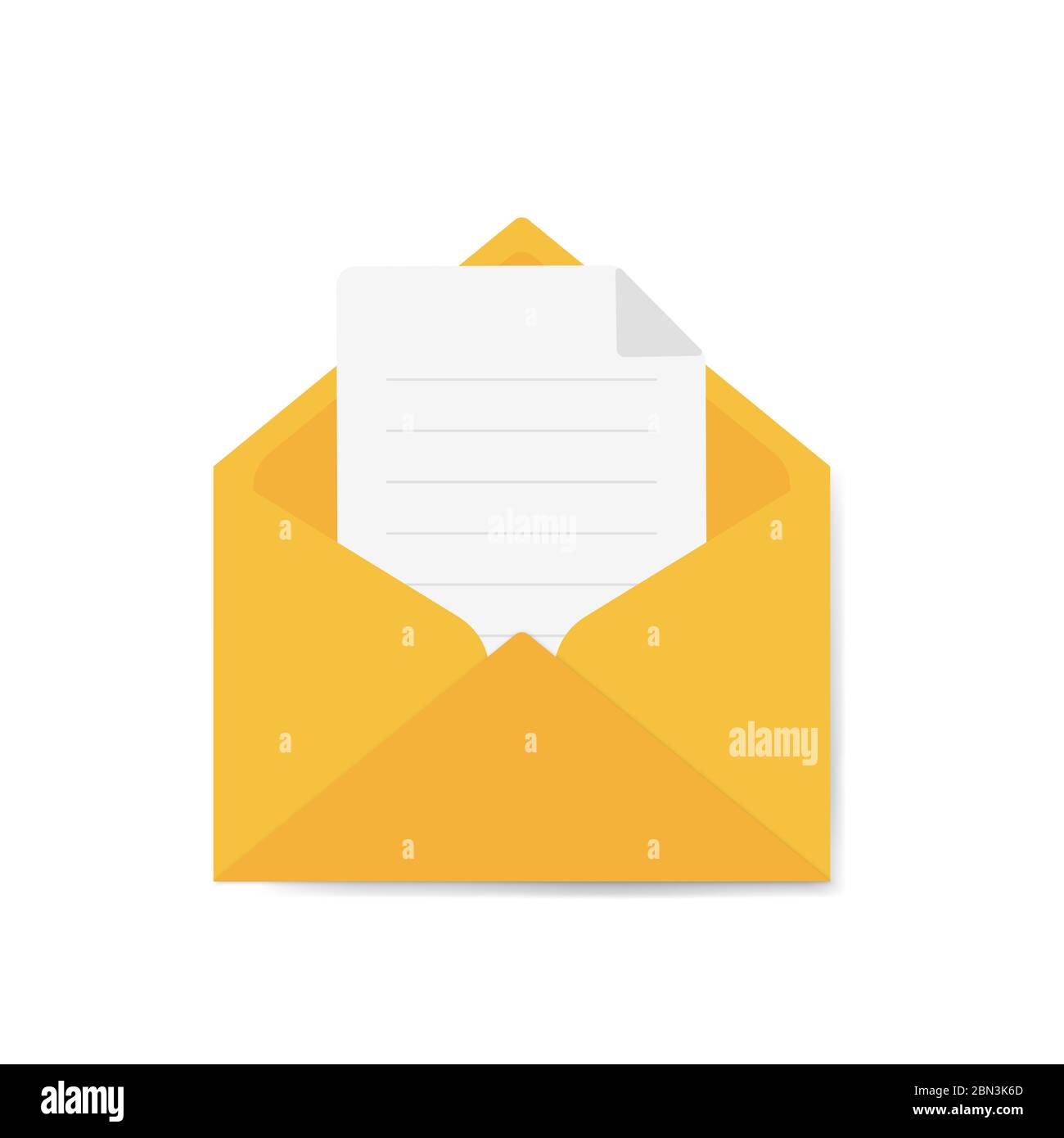 Insieme di icone con un'immagine di una lettera chiusa. Documento cartaceo racchiuso in una busta. Consegna della corrispondenza o dell'ufficio Illustrazione Vettoriale