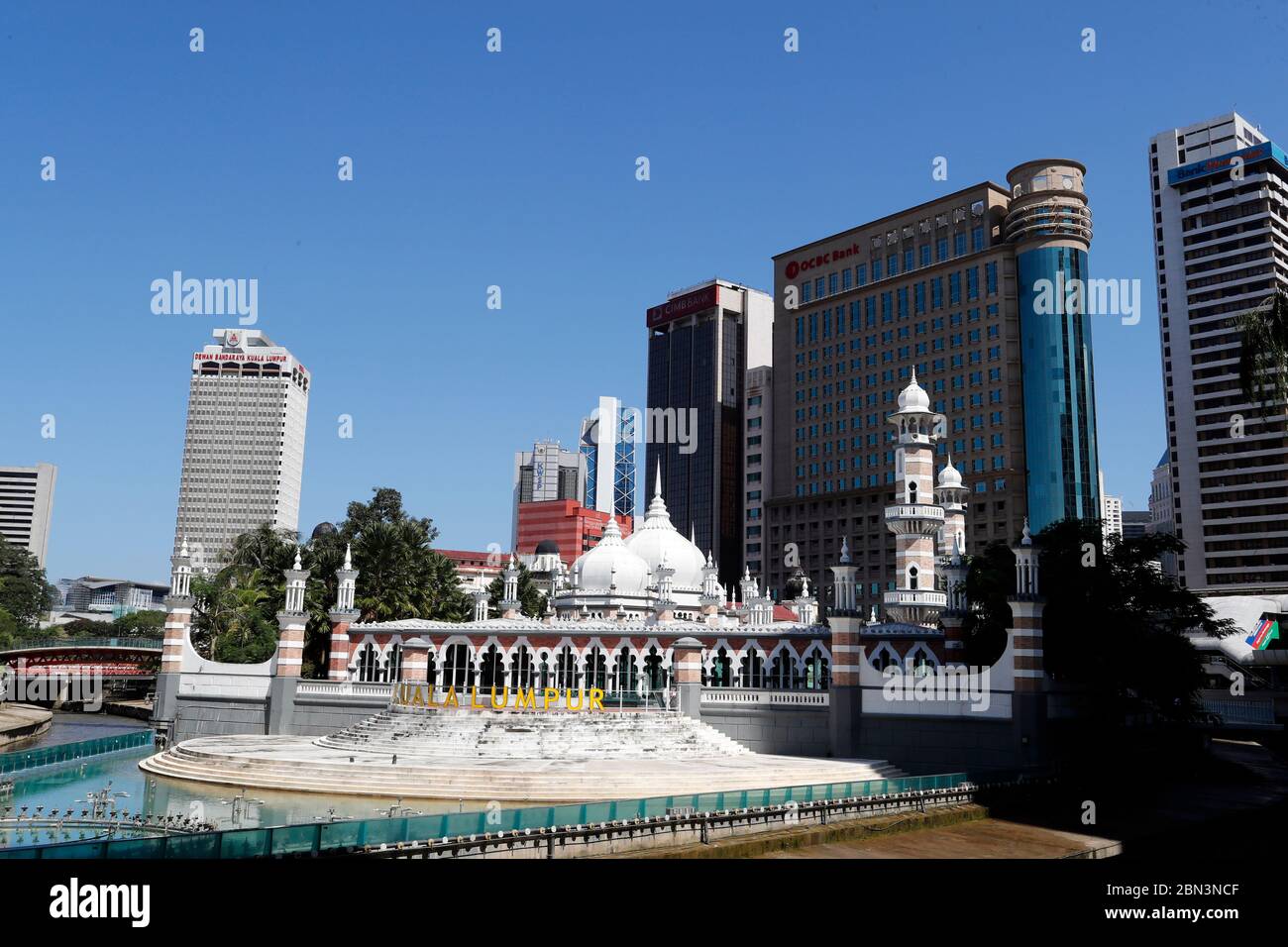 Moschea di Jamek o Masjid Jamek Sultan Abdul Samad. Kuala Lumpur. Malesia. Foto Stock