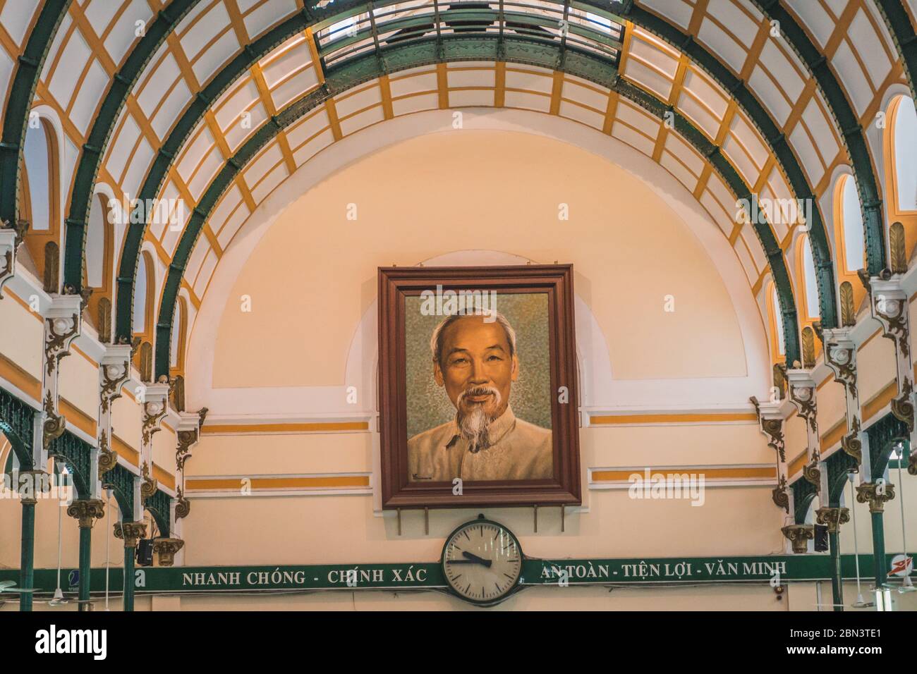 Ritratto di ho Chi Minh. Ho Chi Minh, Vietnam - 19 marzo 2020 Foto Stock