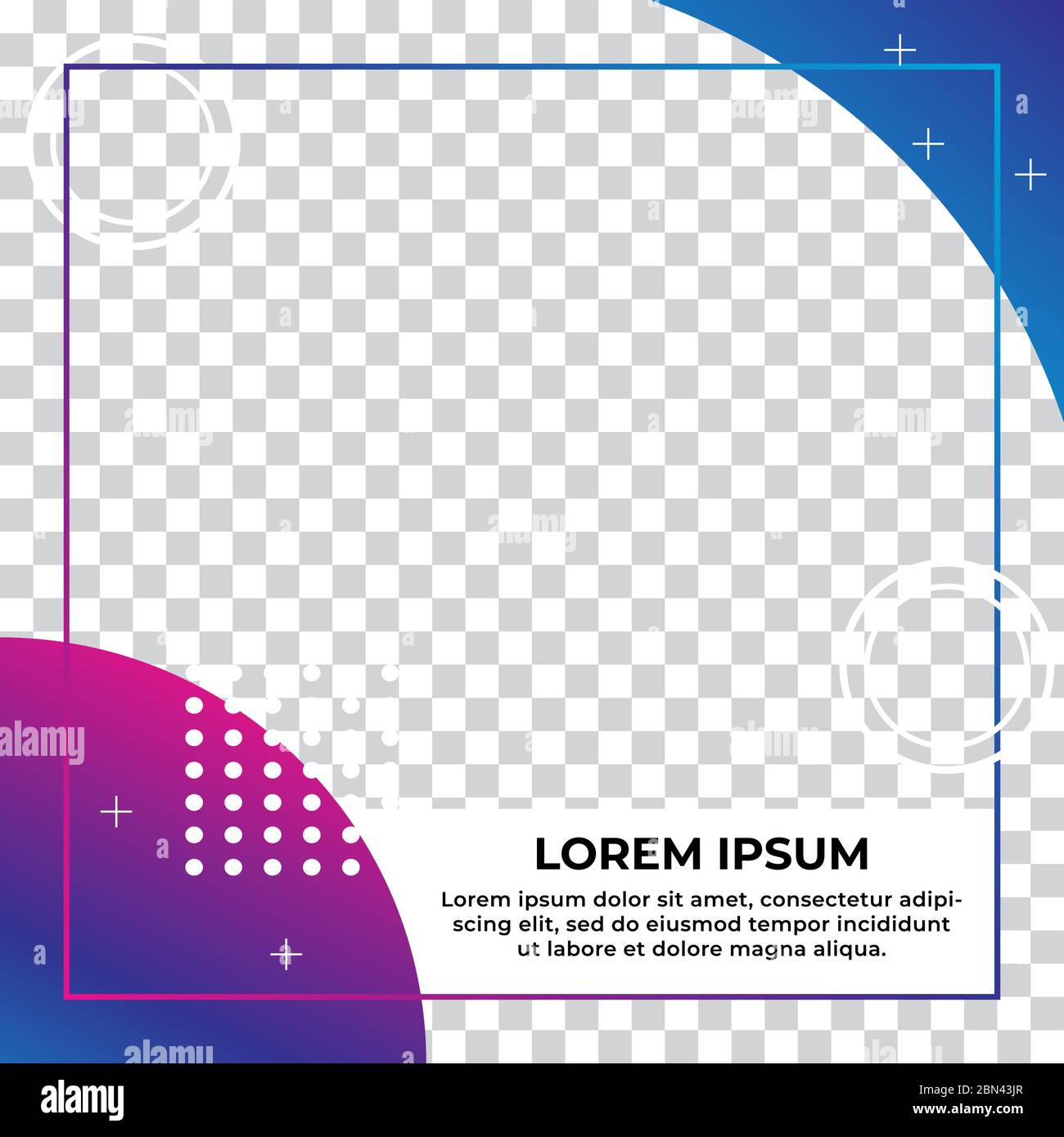 Modello post social media modificabile. Design colorato di volantini. Banner Web promozionale e di vendita elegante. Chiunque può utilizzare questo progetto facilmente. Magenta Viola Illustrazione Vettoriale