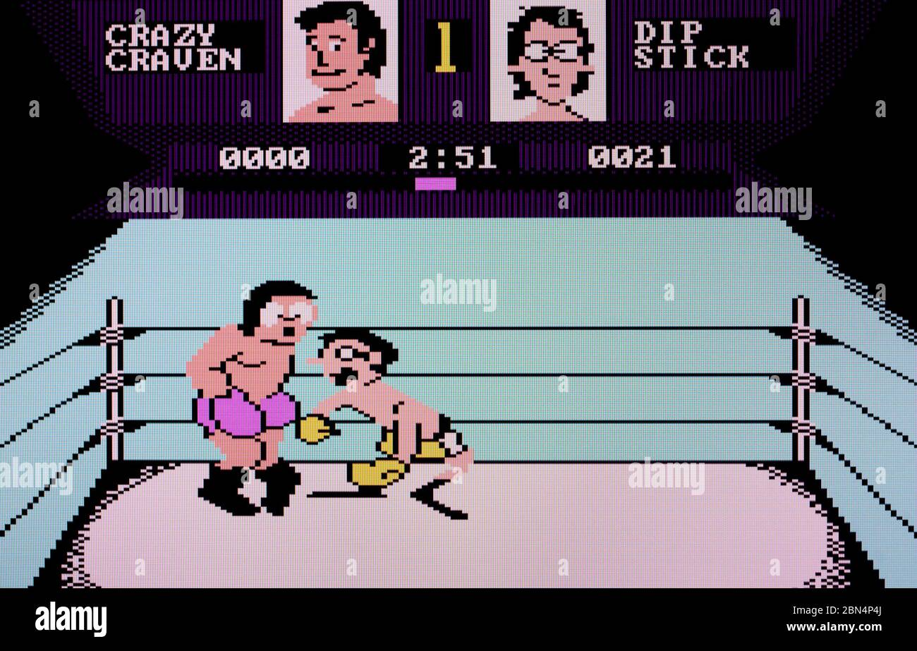 Fight Night - Atari 7800 Videgame Foto Stock