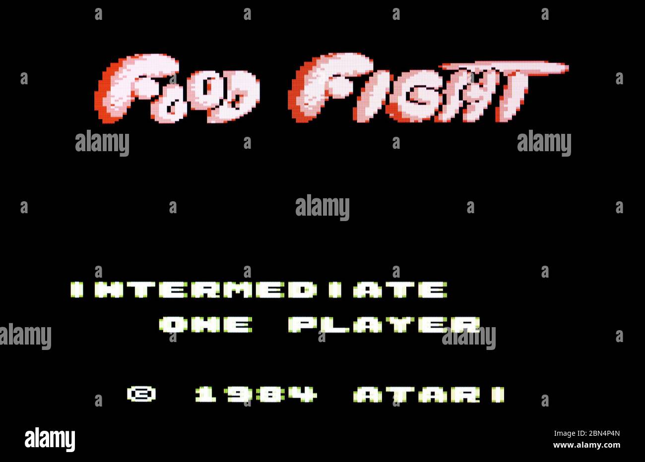 Lotta alimentare - Atari 7800 Videgame Foto Stock