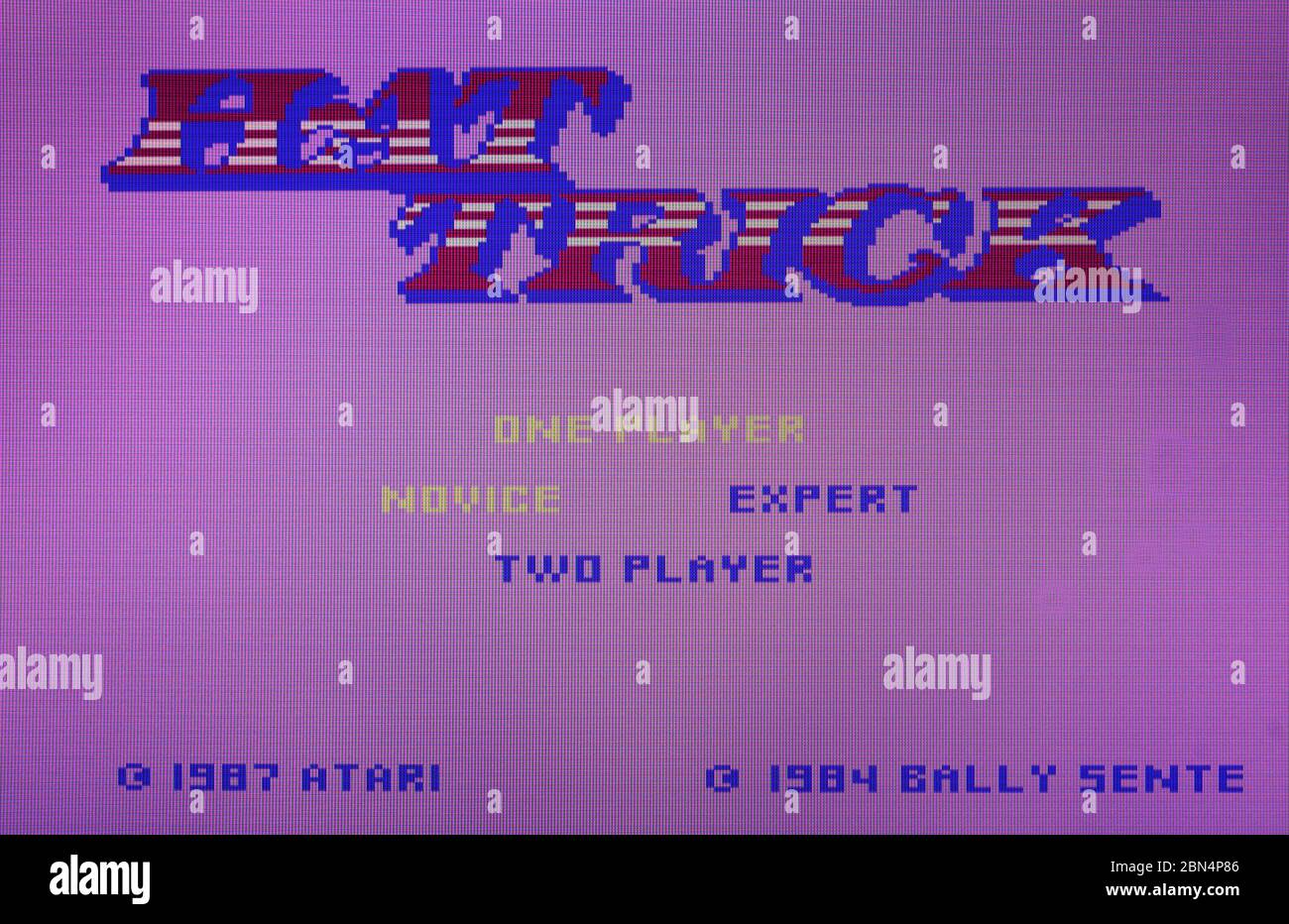 Hat Trick - Atari 7800 Videgame Foto Stock