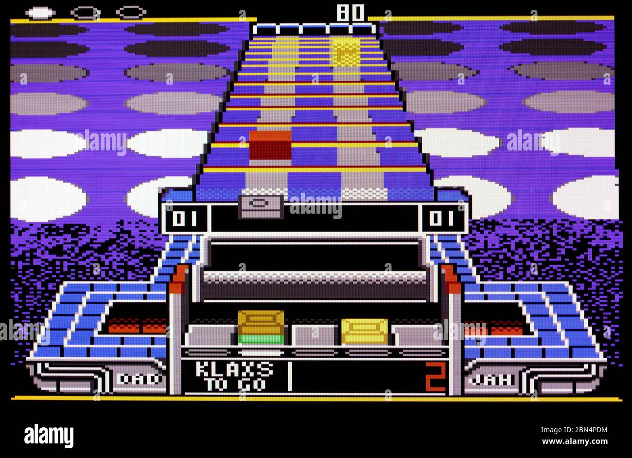 Klax - Atari 7800 Videgame Foto Stock