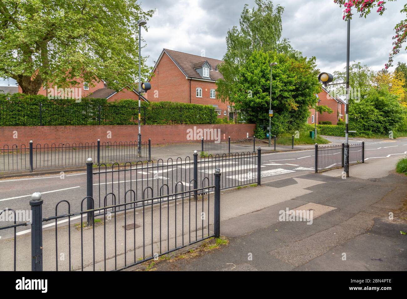 Tanyard Lane nel villaggio di Worcestershire di Alvechurch Foto Stock