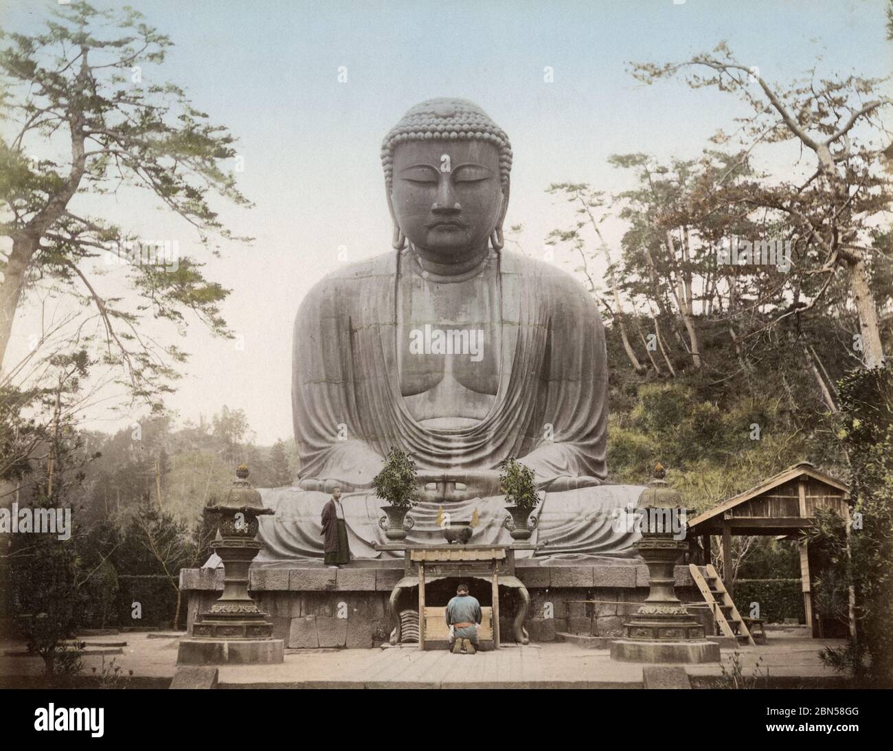 Daibutsu, statua di Buddha, Kamakura, Giappone Foto Stock