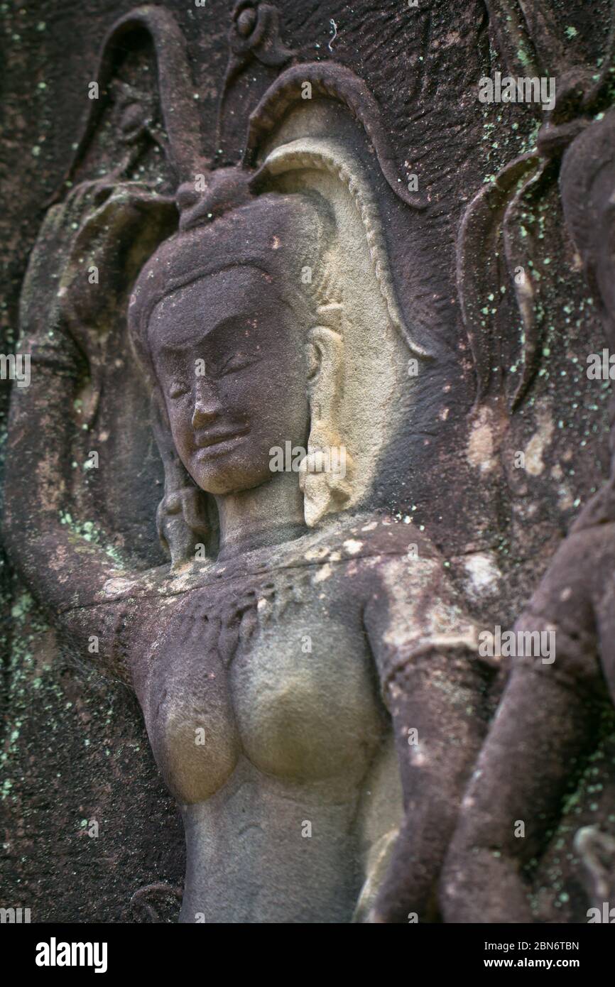 Angkor Wat è un complesso di templi in Cambogia ed è il più grande monumento religioso del mondo Foto Stock