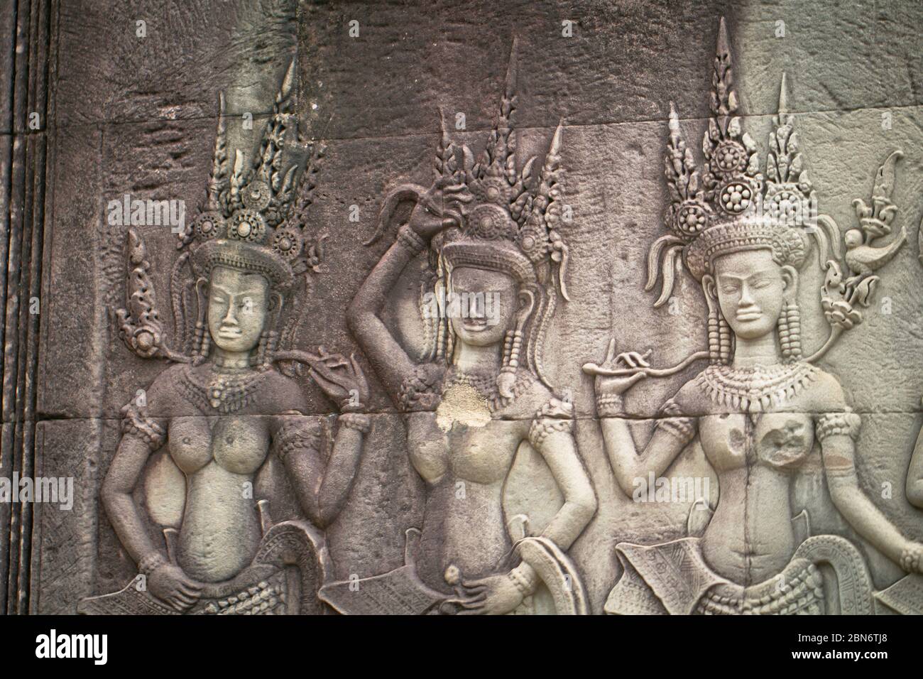 Angkor Wat è un complesso di templi in Cambogia ed è il più grande monumento religioso del mondo Foto Stock