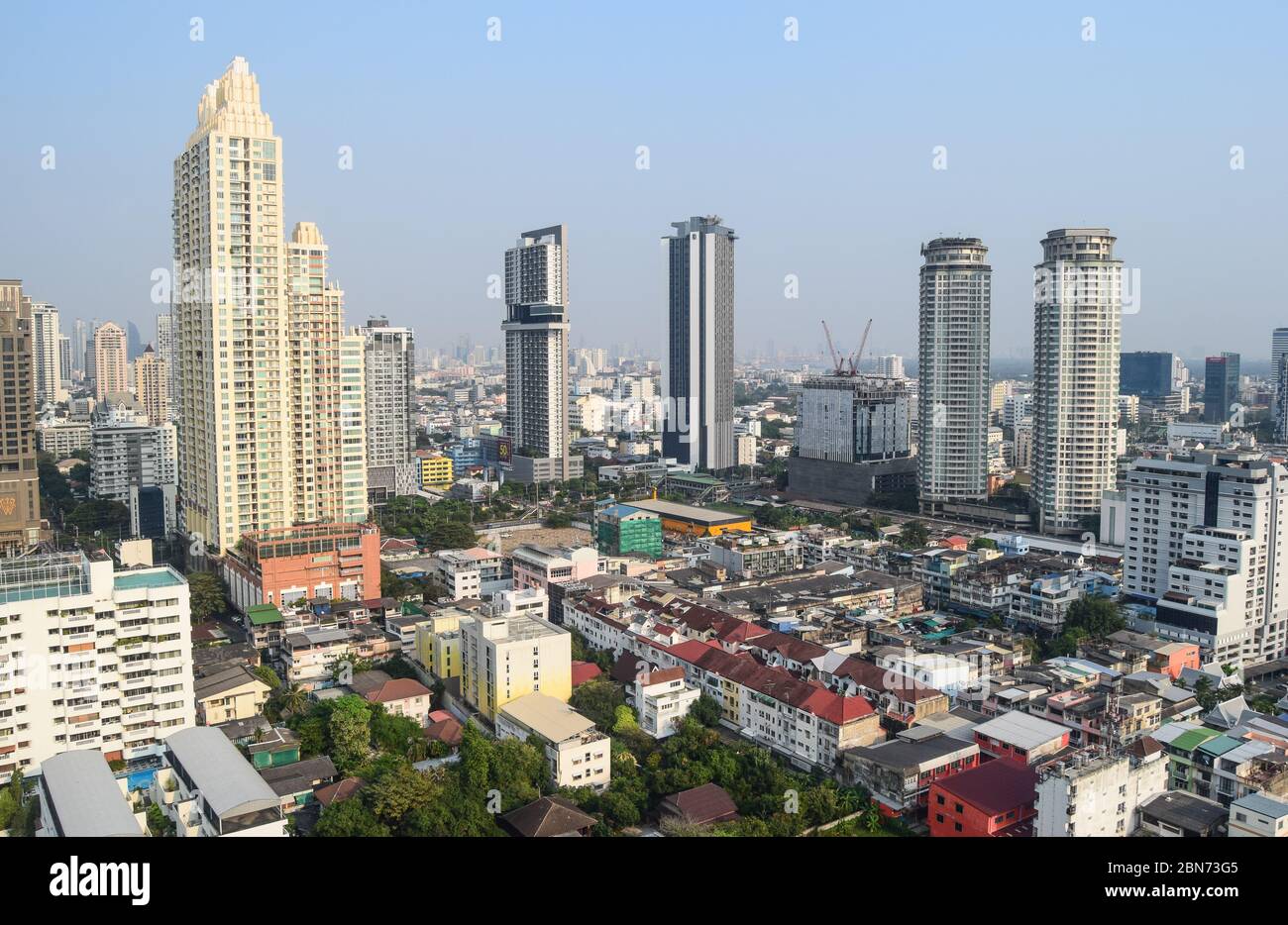 Bangkok, notte e giorno 120120 Foto Stock
