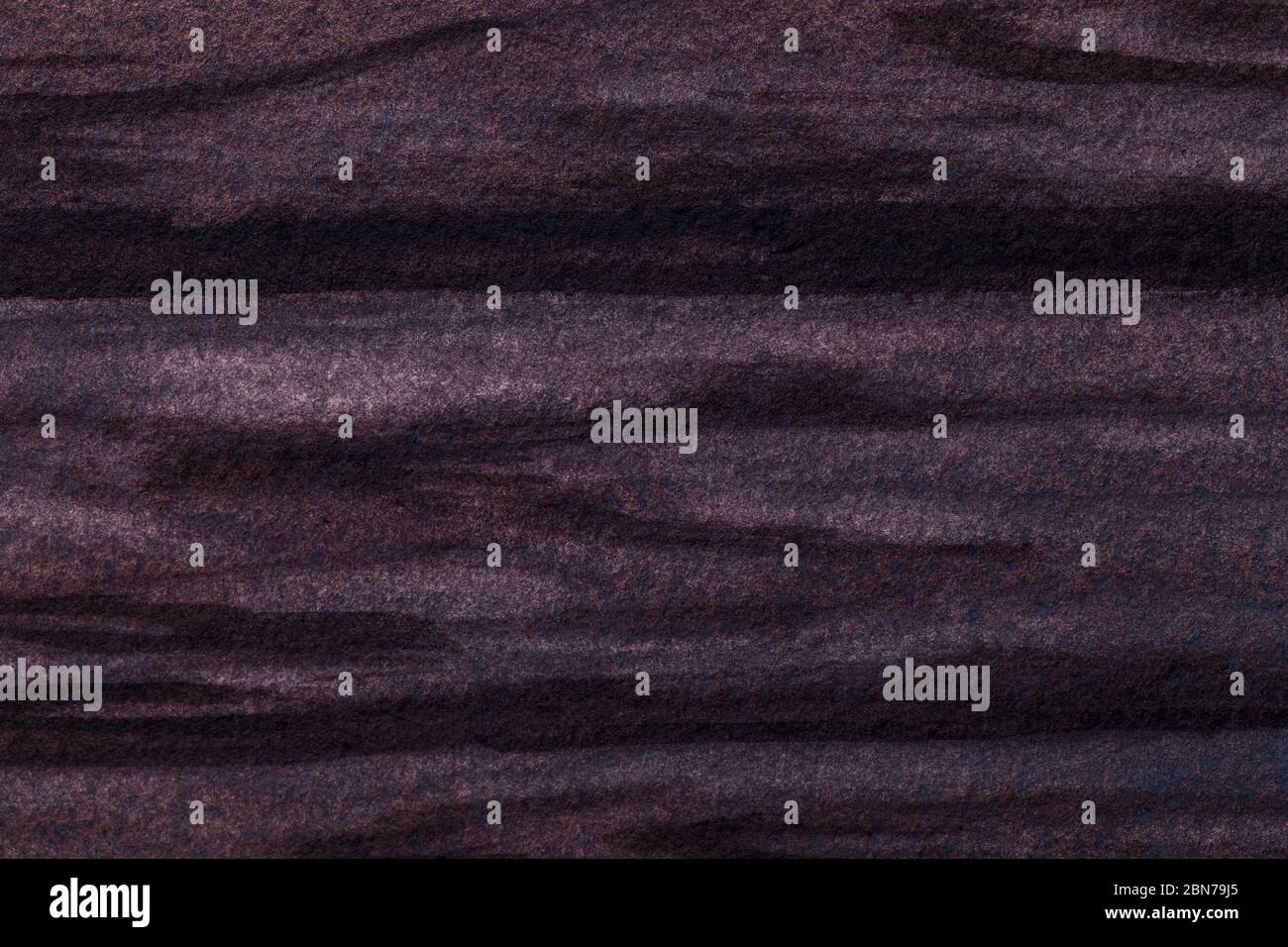Astratto arte sfondo marrone scuro e nero colori. Pittura ad acquerello su tela con gradiente. Frammento di disegno su carta con motivo a onde. TEX Foto Stock