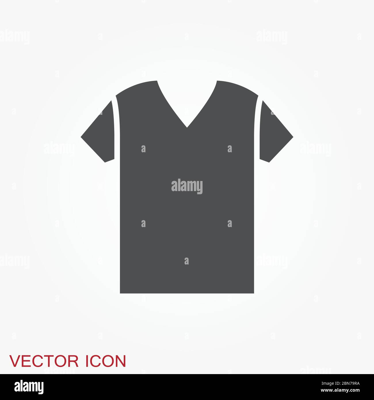 Icona camicia, sagoma vestiti, simbolo vettoriale isolato sullo sfondo. Illustrazione Vettoriale