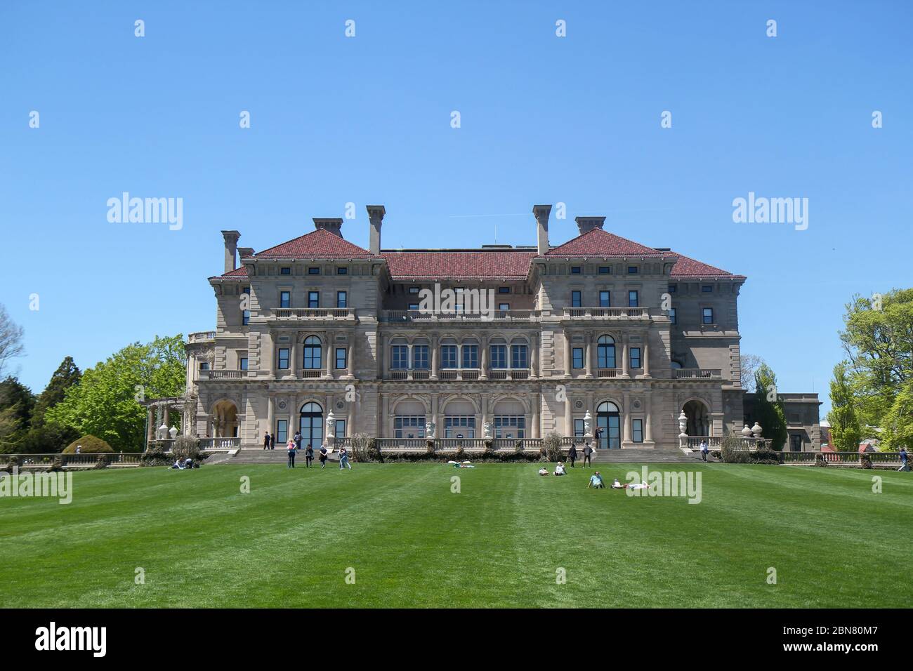 The Breakers Mansion, Newport, Rhode Island, Stati Uniti Foto Stock