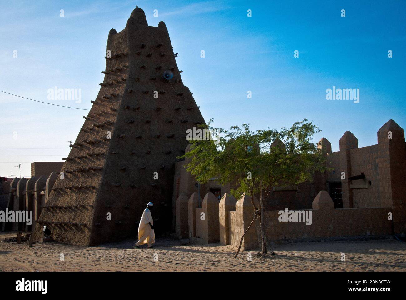 La moschea di Sankore.Costruito nel XV-XVI secolo . Timbuctu città. Regione di Timbuktu. Mali. Foto Stock