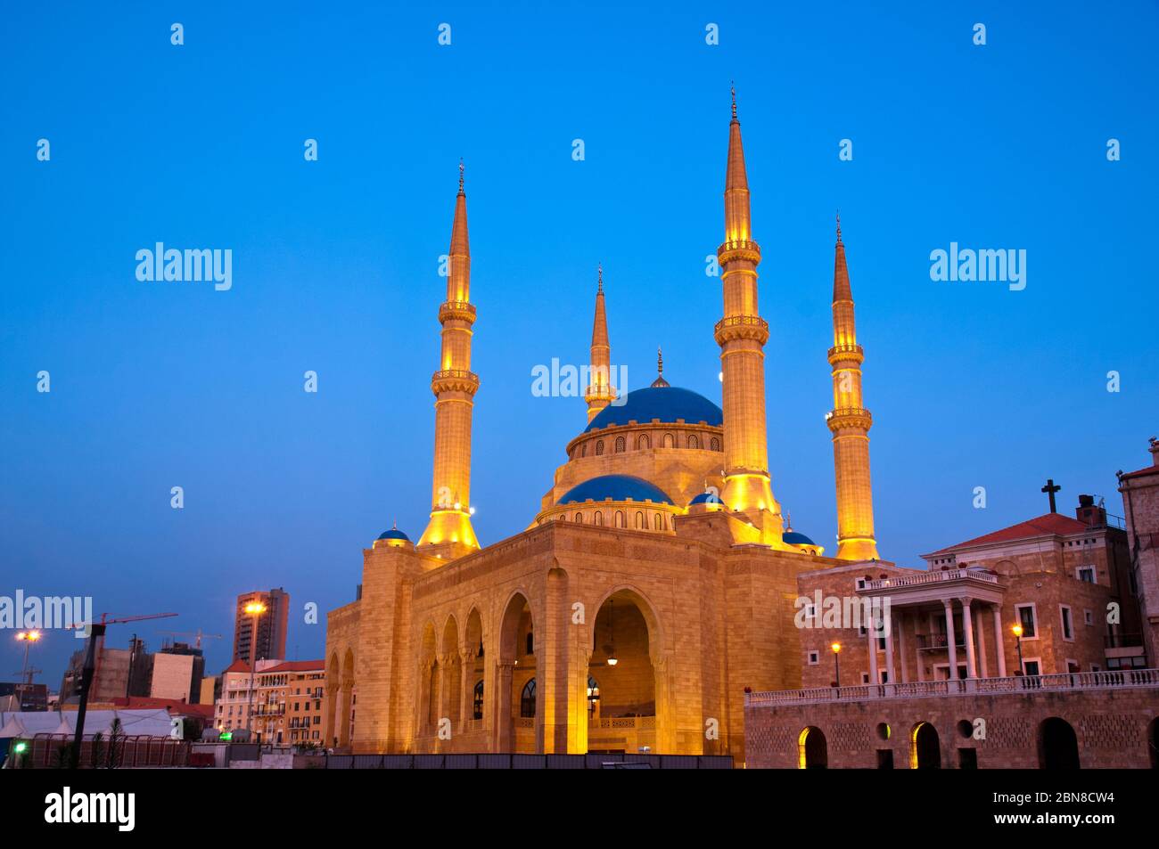 Moschea di Mohammad al Amin. Beirut. Libano. Foto Stock