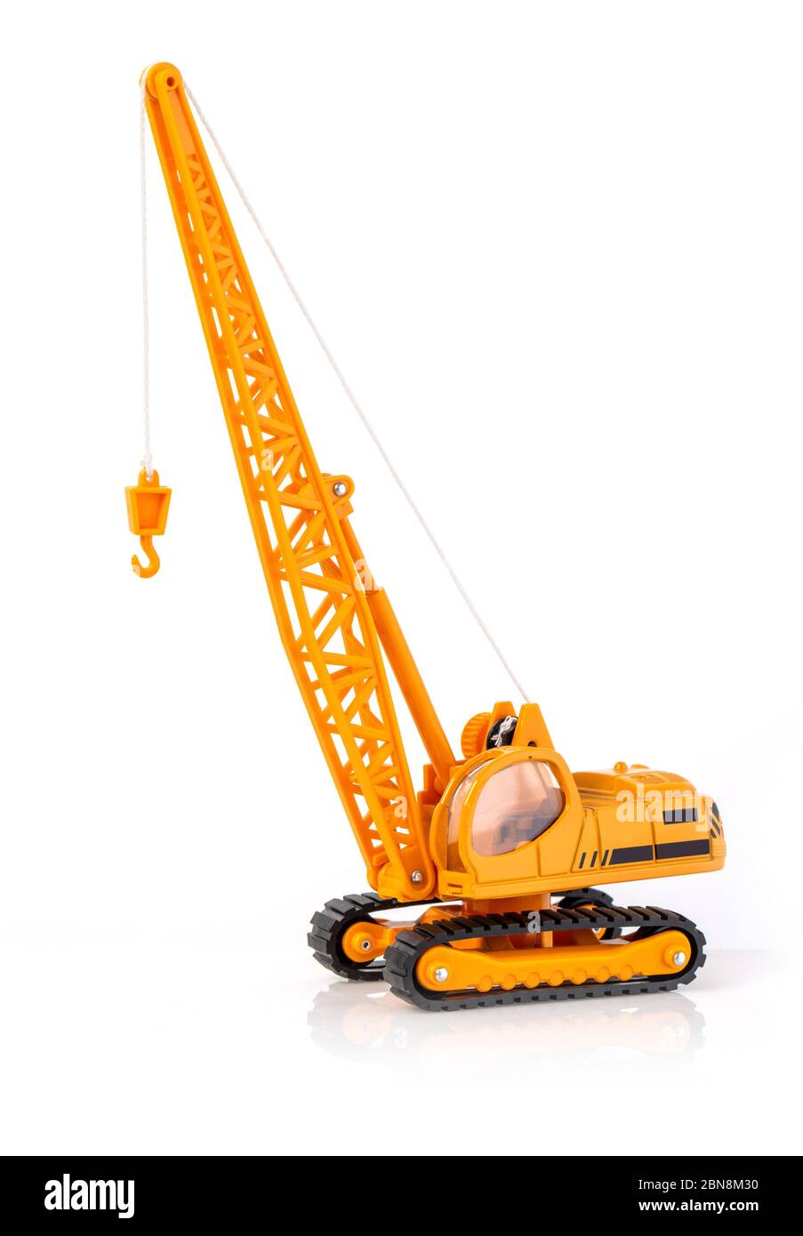 Gru mobile per edilizia gru miniaturizzata, gru giocattolo, giocattolo per auto industriale Foto Stock