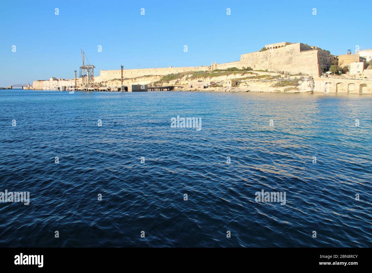 baia di rinella a kalkara a malta Foto Stock