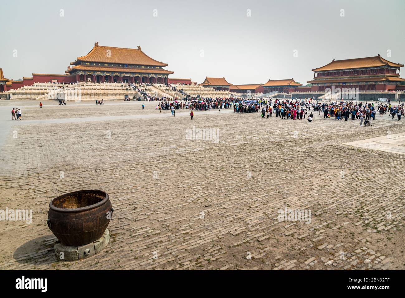 Sala della suprema armonia, la Città Proibita di Pechino Foto Stock