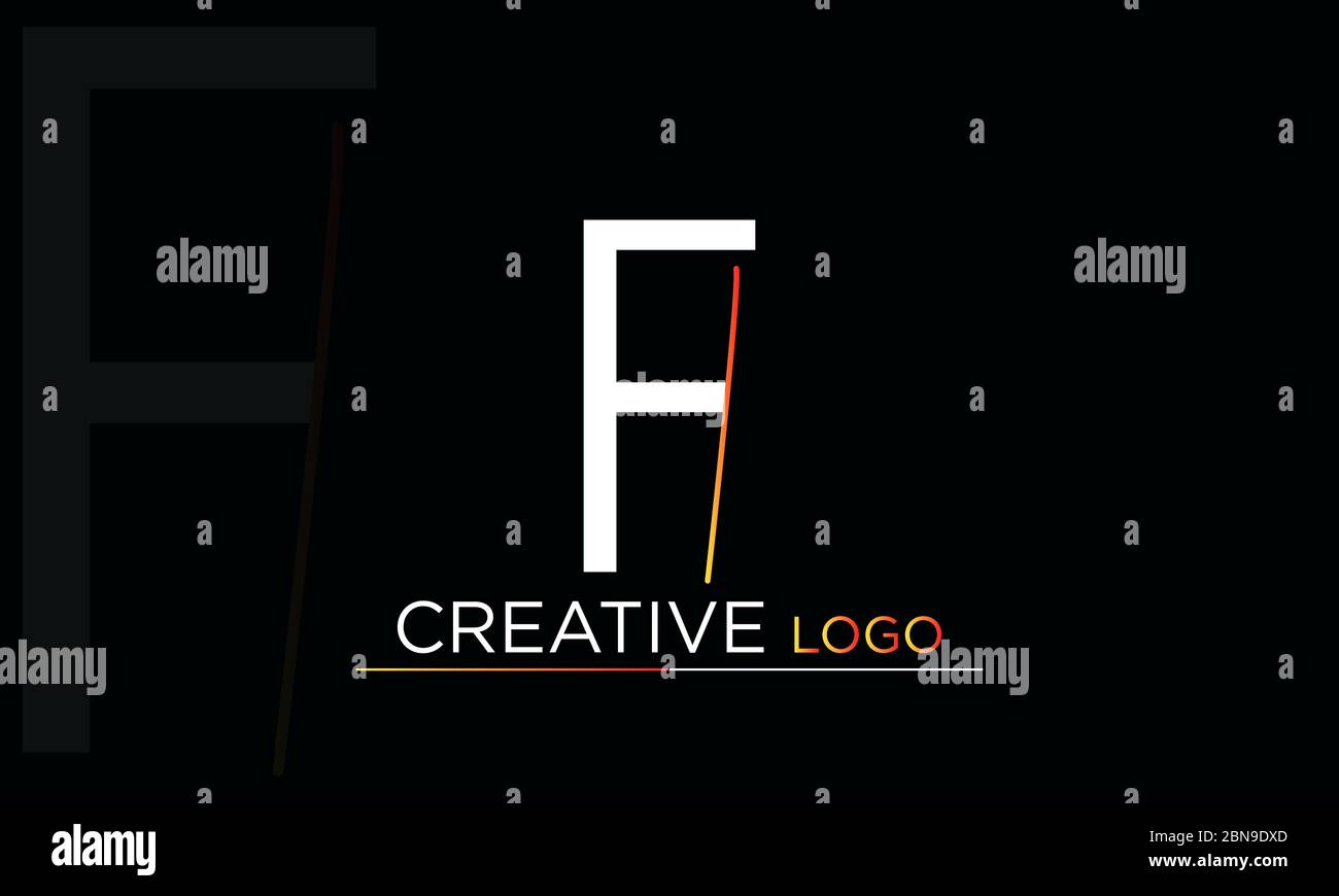 Icona lettera alfabetica logo Fi in una casa Illustrazione Vettoriale