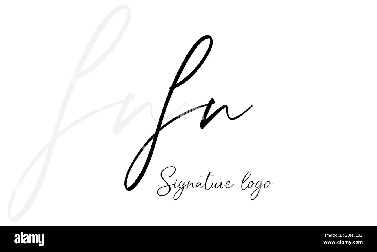 Design con logo FN Letter. FN letter logo Illustrazione vettoriale - Vector Illustrazione Vettoriale