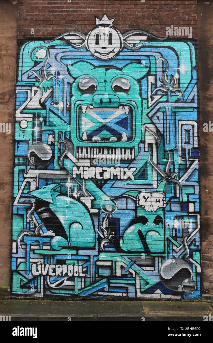 Street Art di Marcamix (Sudafrica) Foto Stock