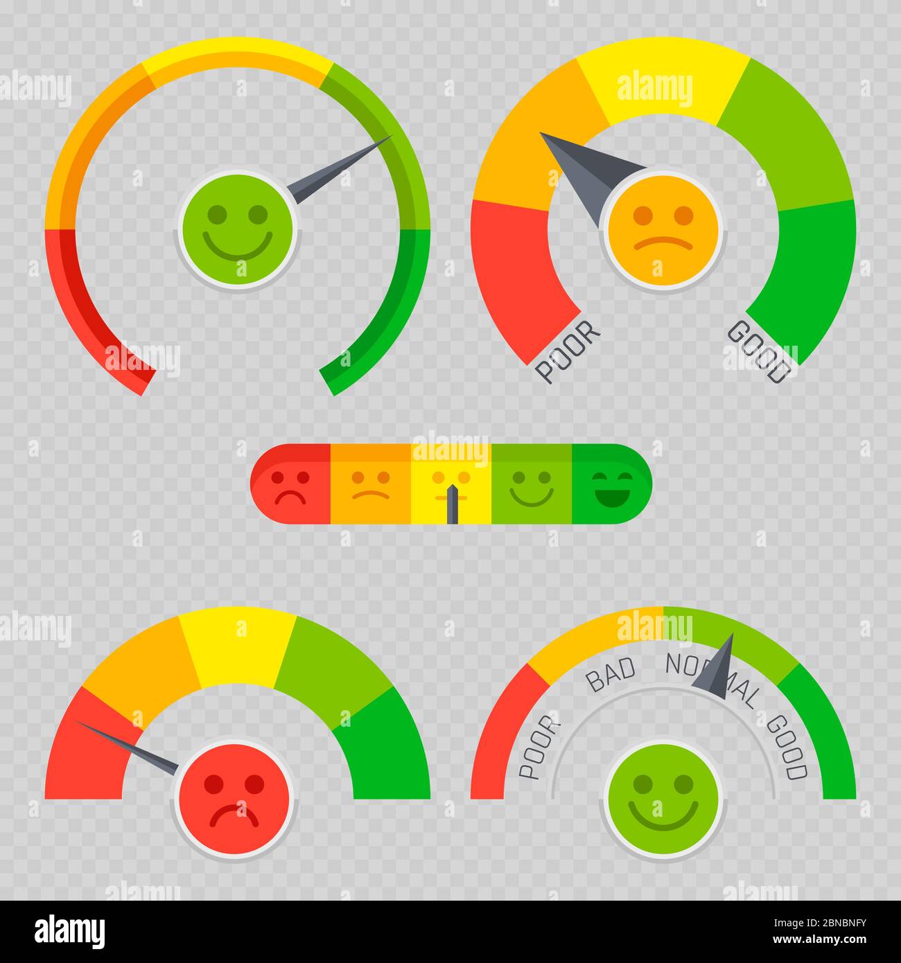 Feedback del cliente il dolore emotivo si bilancia su sfondo trasparente. Illustrazione vettoriale Illustrazione Vettoriale