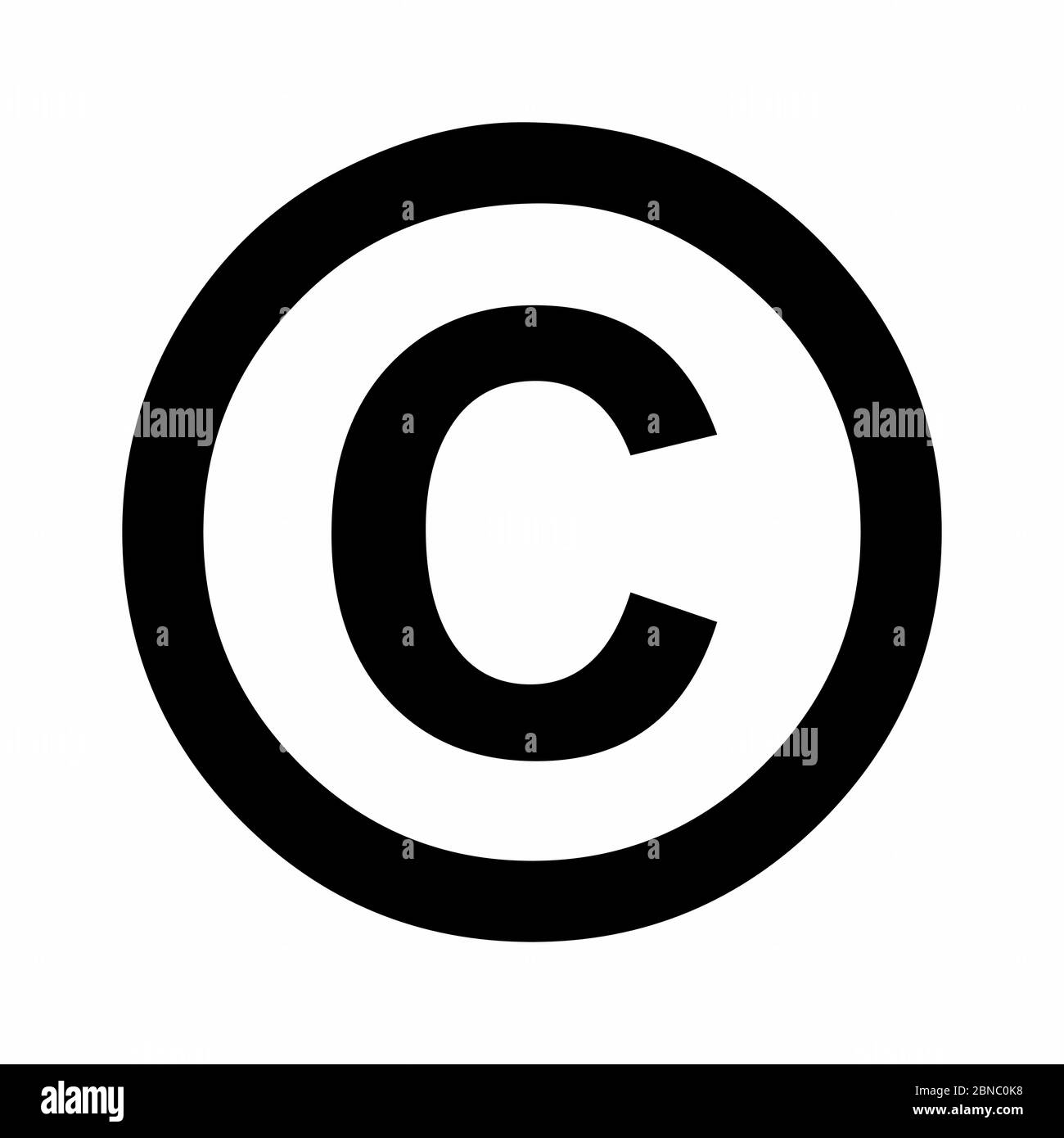 Icona del simbolo di copyright Illustrazione Vettoriale