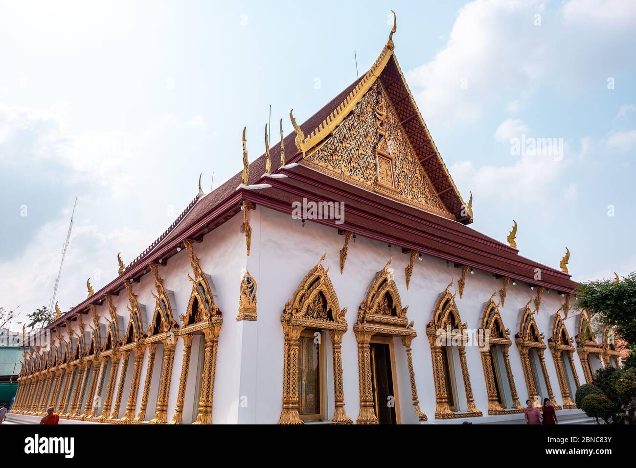 Bangkok / Thailandia - 29 gennaio 2020: Nome di questo luogo ' Wat Chana Songkhram ' il tempio è un tempio buddista a Bangkok, Provincia del centro Foto Stock