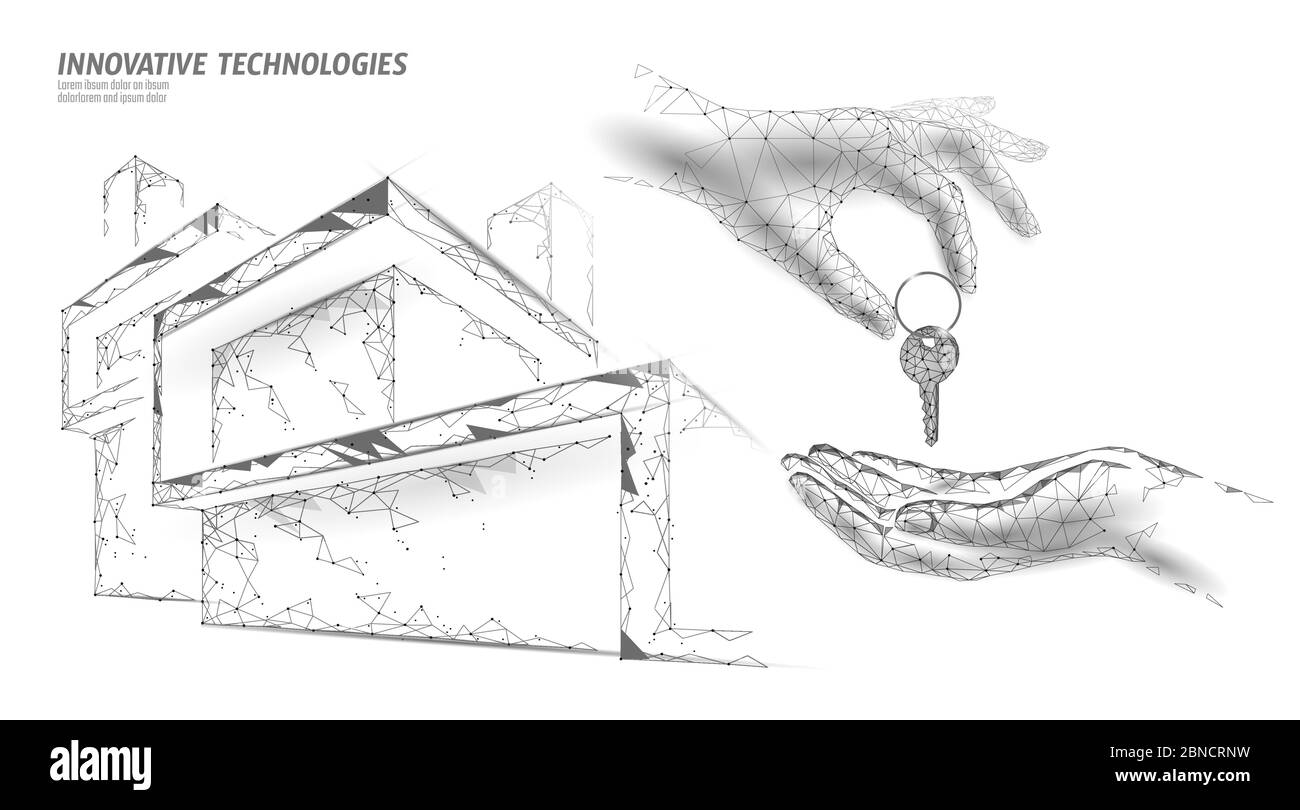 Complesso residenziale di quartiere di nuovo edificio. Chiavi della porta della casa del venditore. Accordo di finanziamento vendita immobile appartamento casa accesso. Vendere il proprio cliente familiare Illustrazione Vettoriale