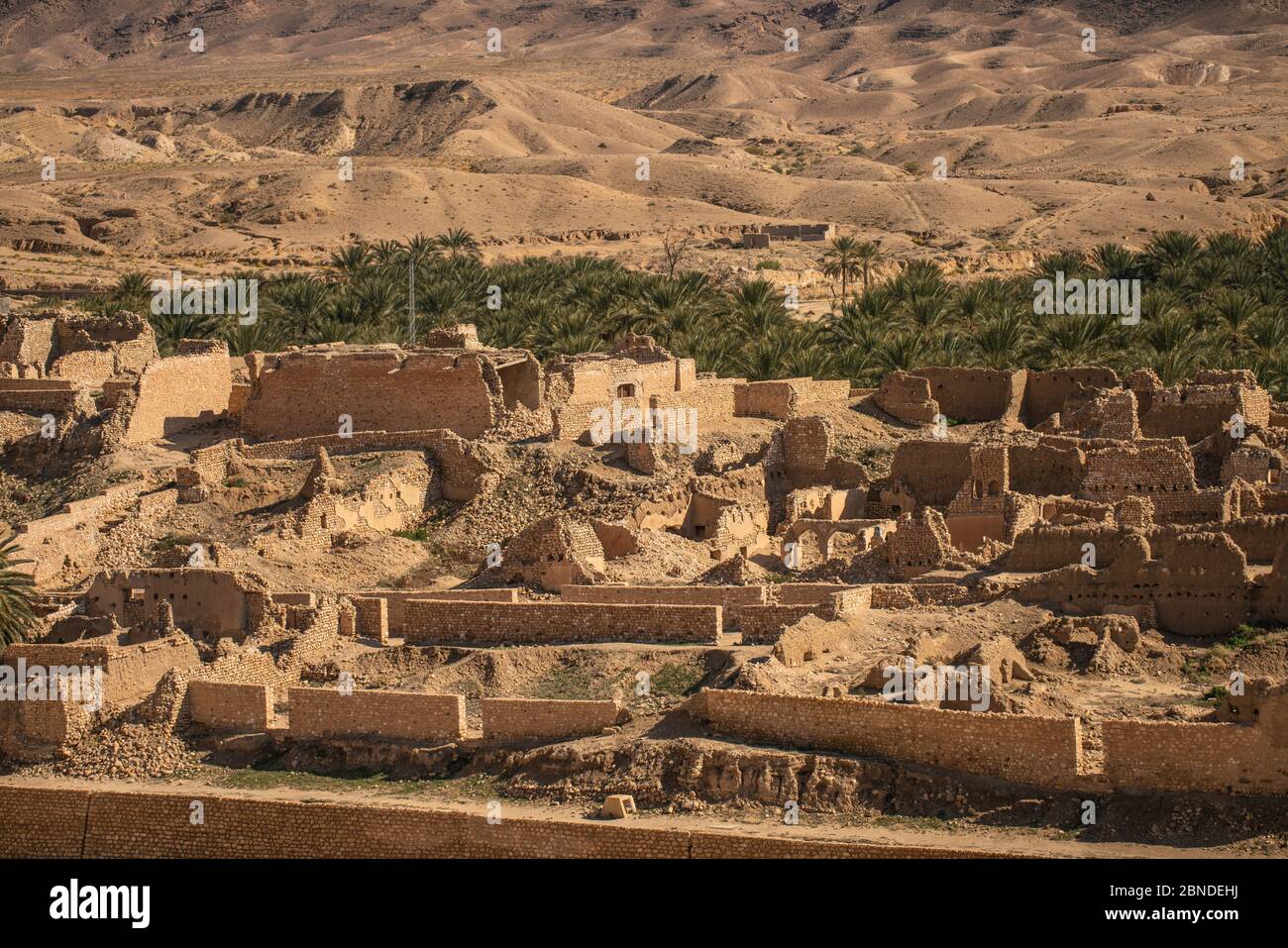 benvenuti nel deserto tunisino Foto Stock