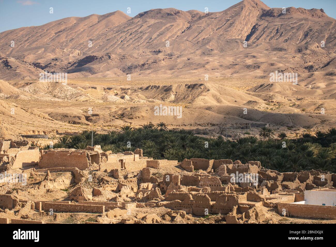 benvenuti nel deserto tunisino Foto Stock