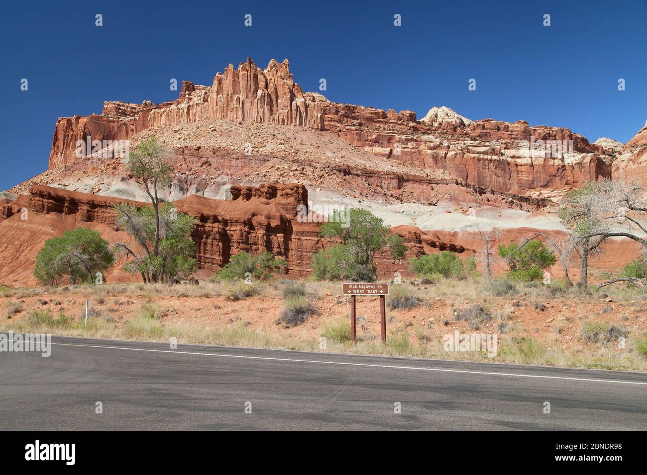 Il castello al Capitol Reef National Park, Utah, Stati Uniti. Foto Stock