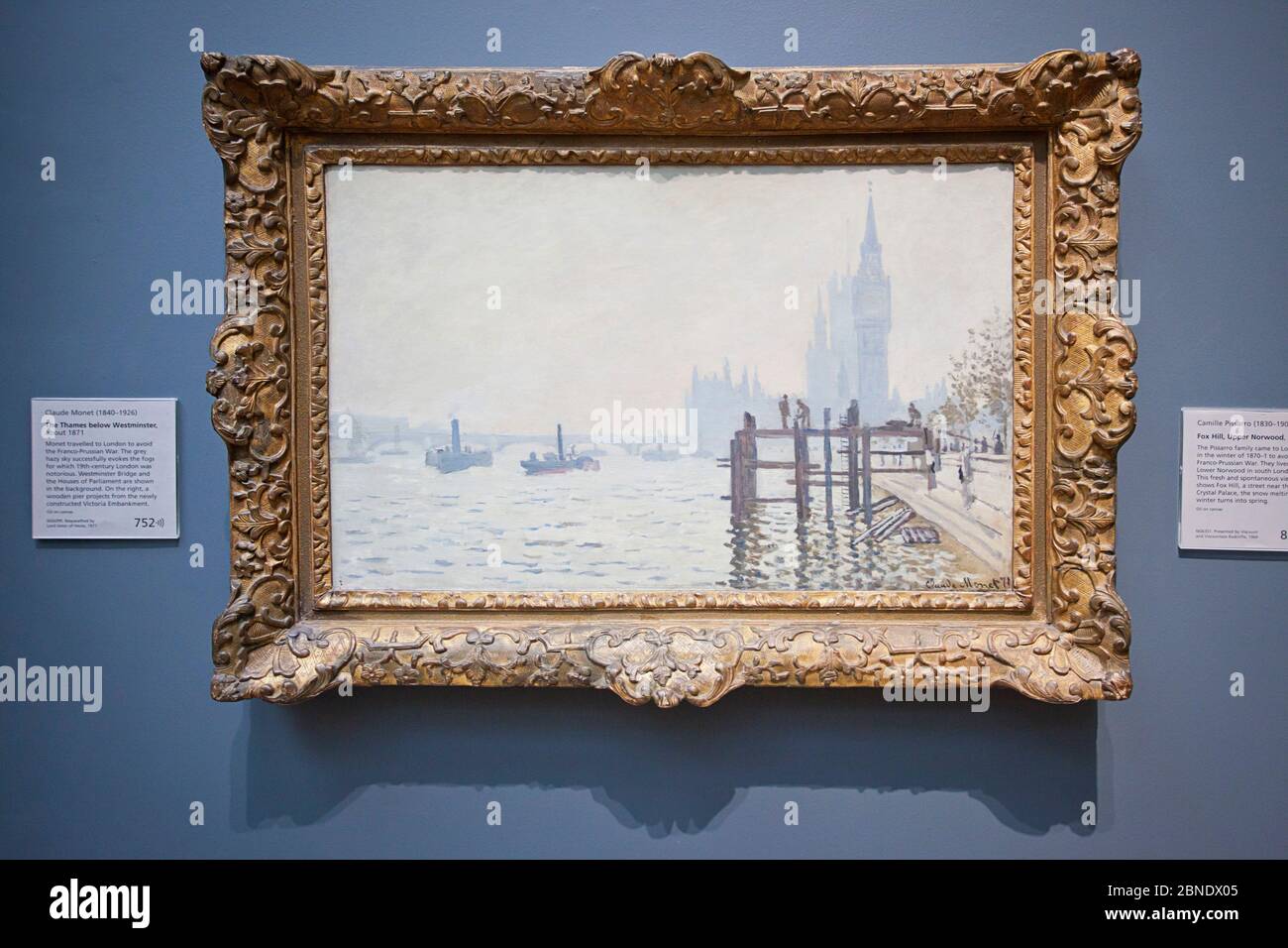 Claude Monet, il Tamigi sotto Westminster, National Gallery Foto Stock