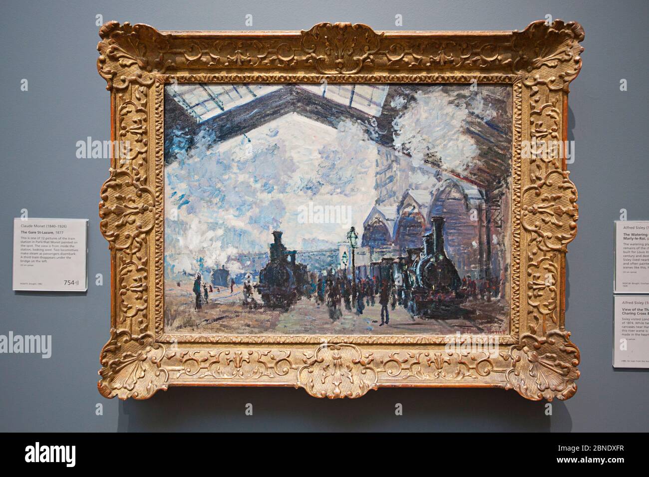 La Gare St-Lazare Claude Monet Foto Stock