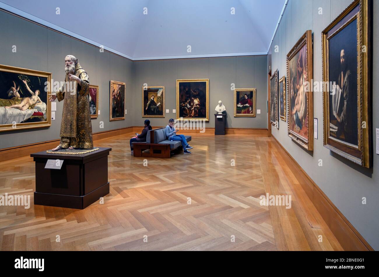 Galleria nel museo Getty Center, Brentwood, Los Angeles, California, USA Foto Stock