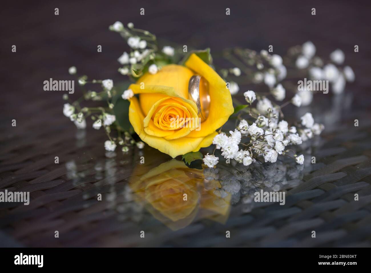 Bouquet di rose inglesi Foto Stock
