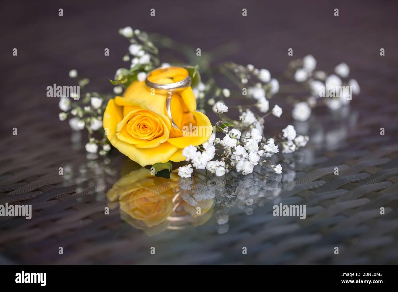 Bouquet di rose inglesi Foto Stock