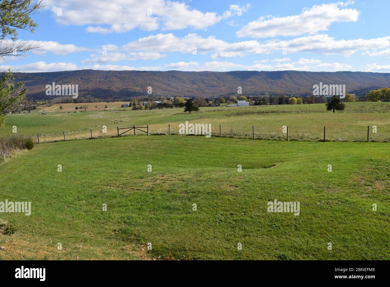 Una vista della Shenandoah Valley vicino a New Market, Virginia. Foto Stock