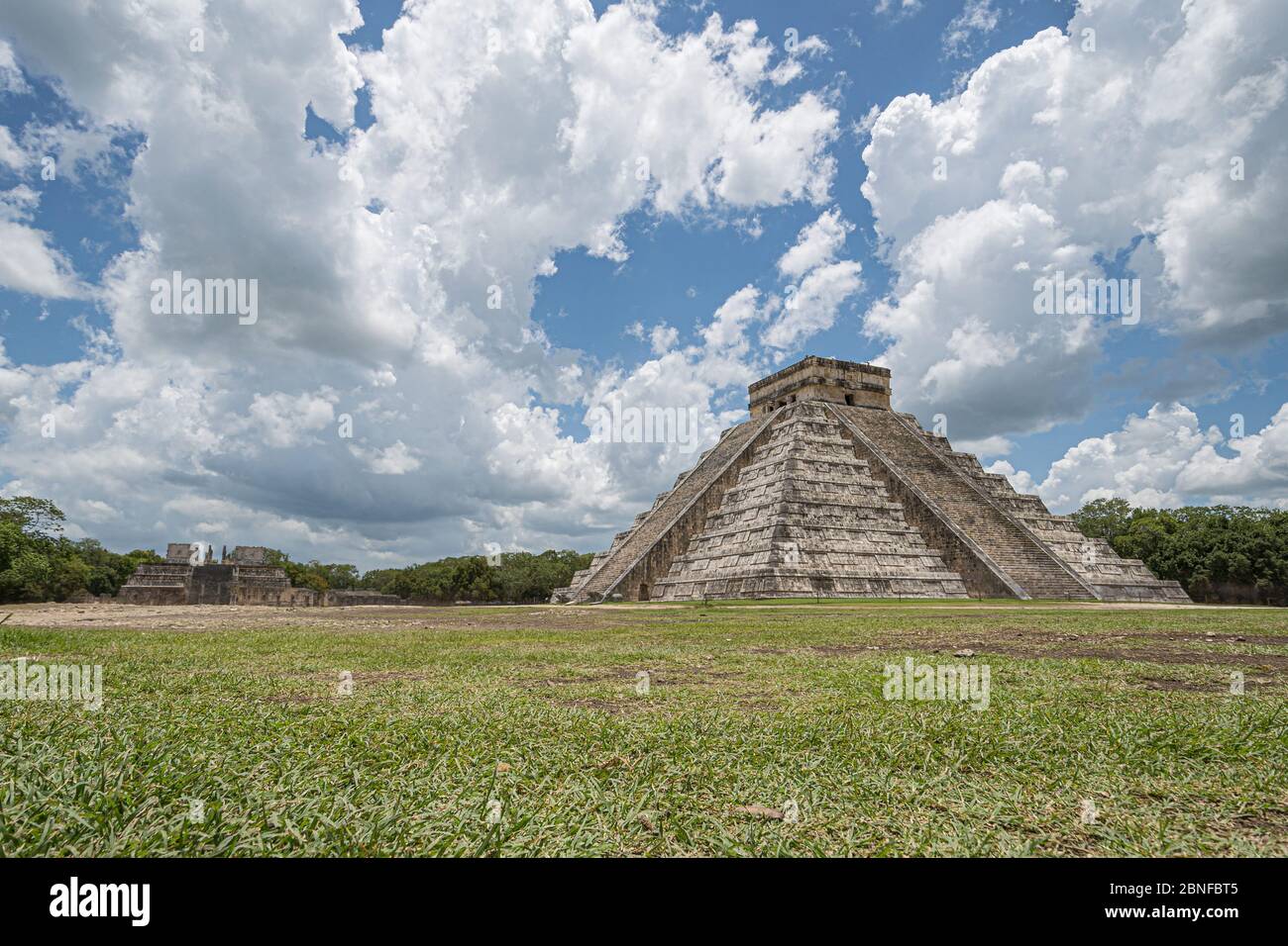 Il tempio principale di Chichen Itza Foto Stock
