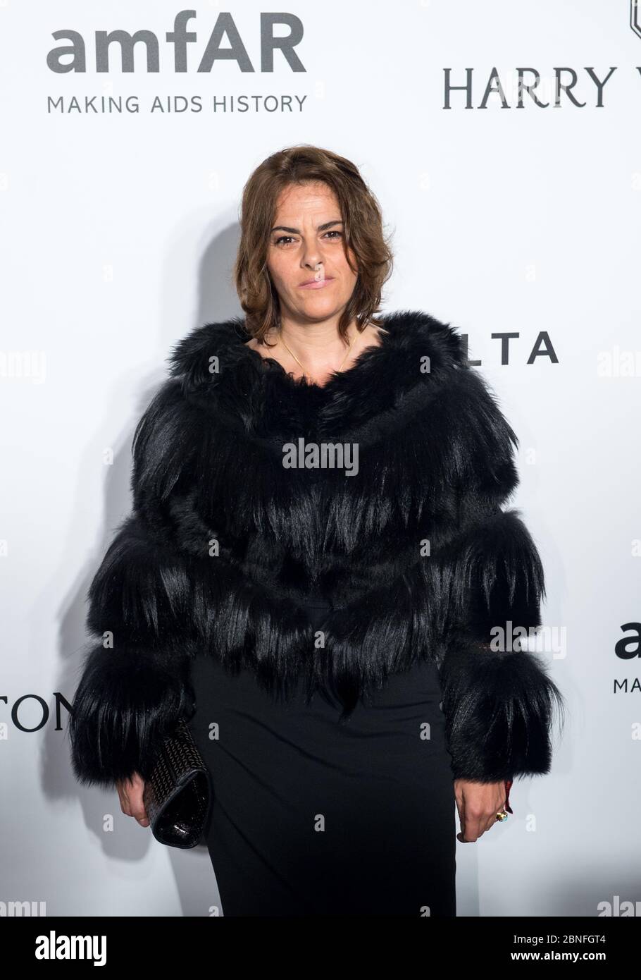 L'artista britannico Tracey Emin. La Fondazione per la ricerca sull'AIDS presenta il suo secondo evento amfAR di Hong Kong. Il galà nero-cravatta dà il riconoscimento speciale t Foto Stock