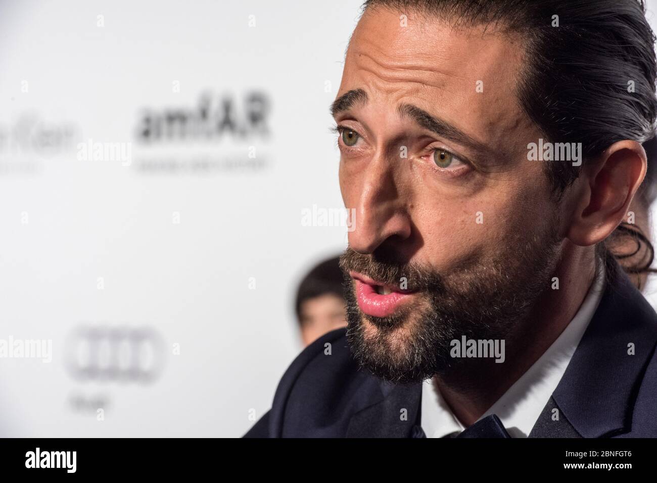 Adrien Brody.The Foundation for AIDS Research presenta il suo secondo evento amfAR di Hong Kong. Il galà nero dà un riconoscimento speciale a Victoria Beck Foto Stock