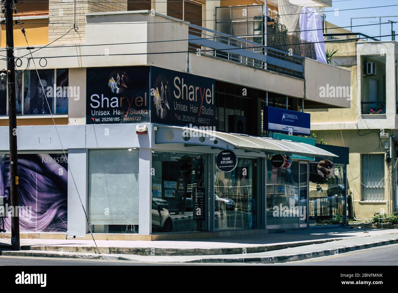 Limassol Cipro 14 maggio 2020 Vista di un negozio per le strade di Limassol, isola di Cipro Foto Stock