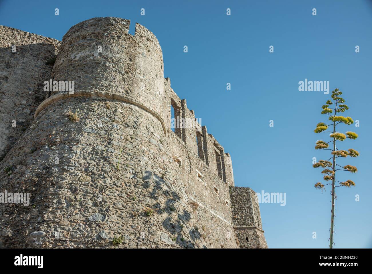 Antico castello medievale a Squillace Calabria Foto Stock