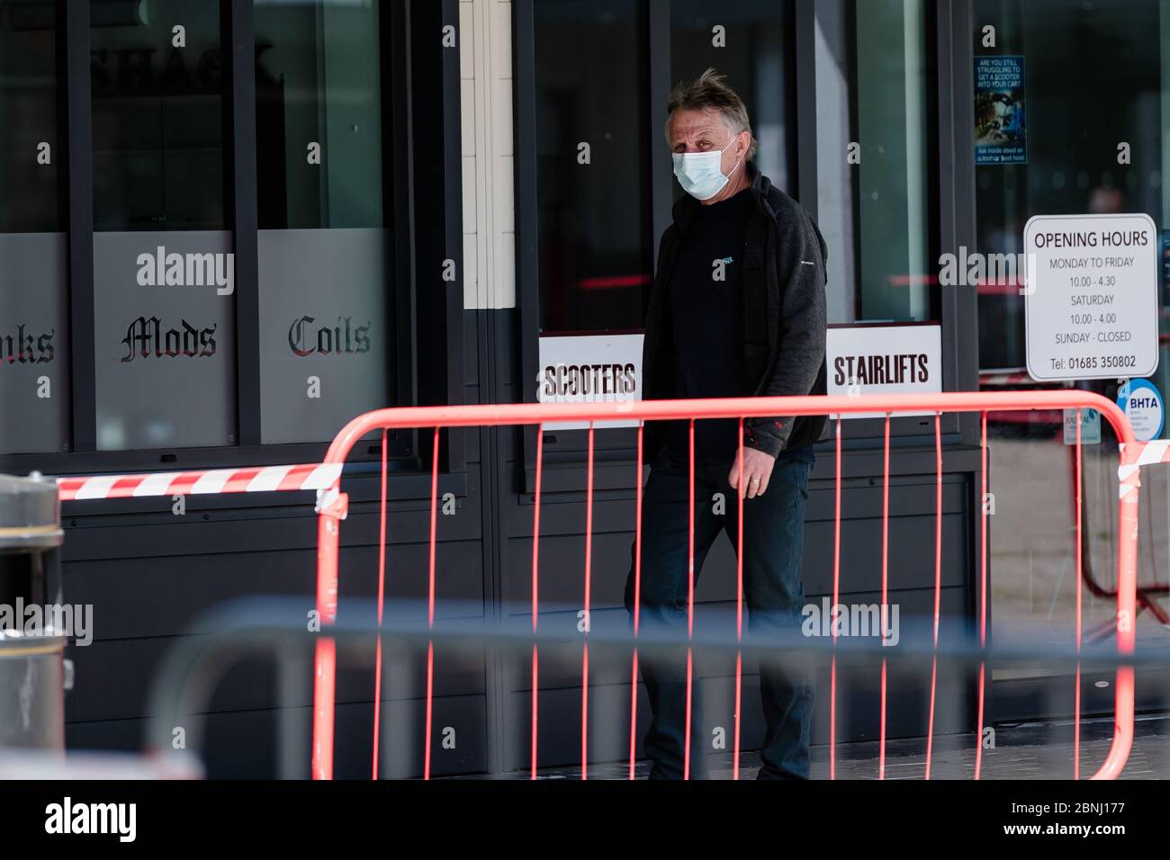 MERTHYR TYDFIL, Galles - 15 MAGGIO 2020: Il superstore Trago Mills riapre le sue porte dopo settimane di chiusure a causa del cocid19 pandemico blocco. Foto Stock