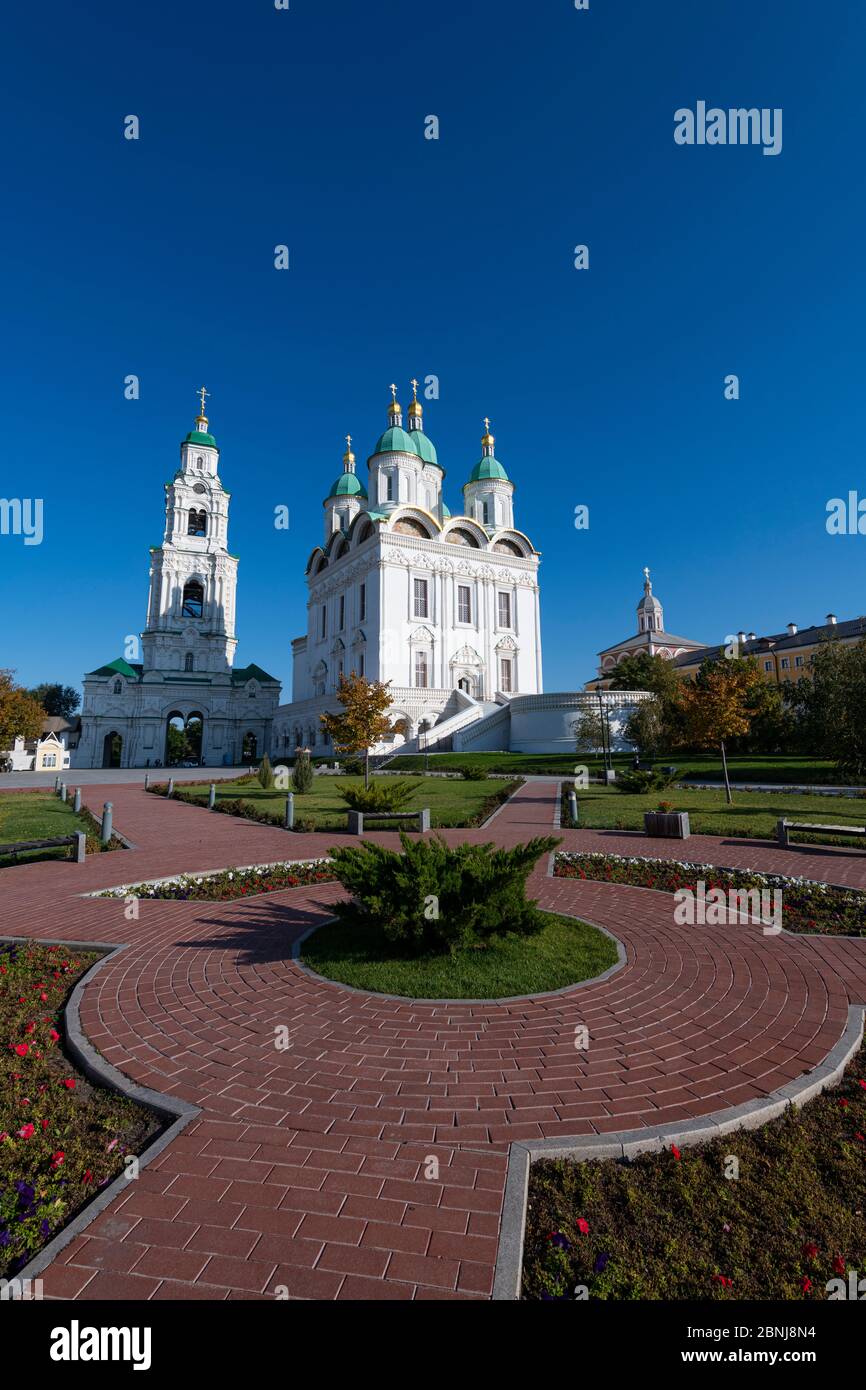 Cattedrale di assunzione, Cremlino di Astrakhan, Astrakhan Oblast, Russia, Eurasia Foto Stock