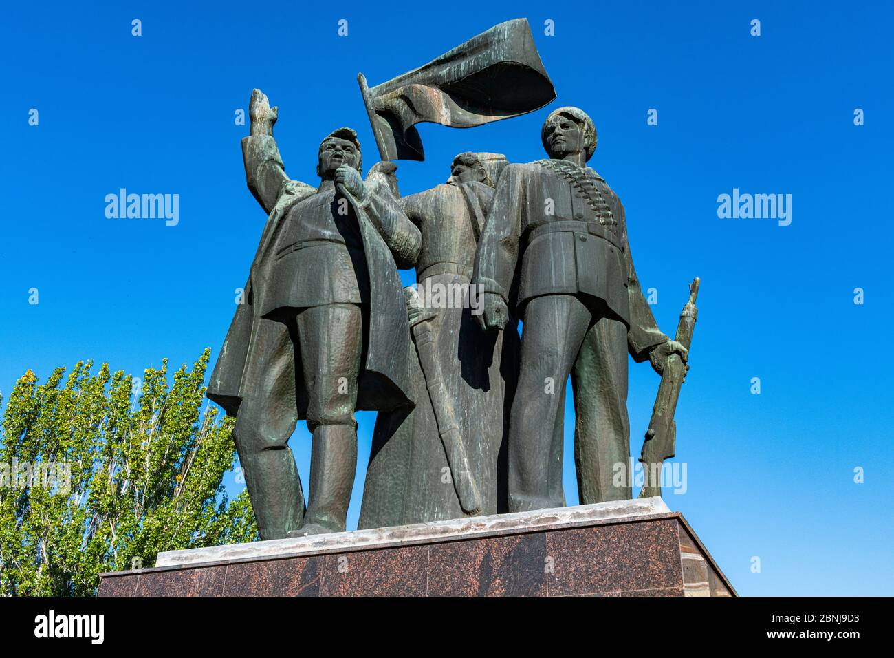 Monumento della rivoluzione a Rostov-on-Don, Rostov Oblast, Russia, Eurasia Foto Stock