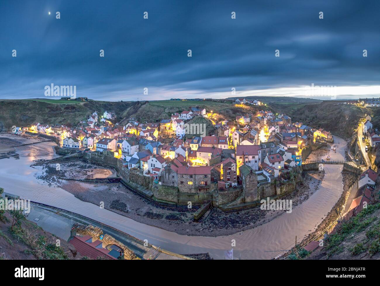 Staithes, Yorkshire, Inghilterra, Regno Unito, Europa Foto Stock
